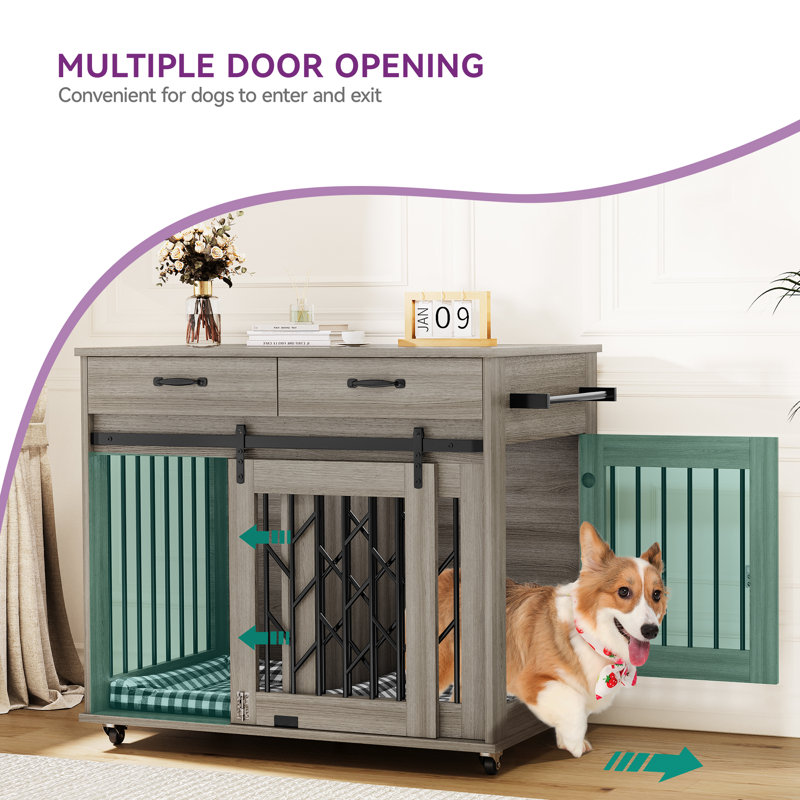 Archie & Oscar™ 40'W Dog Crate Furniture, End Table Archie & Oscar™ 40'W Dog Crate Furniture, End Table